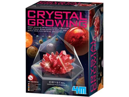 MAC TOYS Krystaly 4M červené experimentální vědecký vzdělávací set