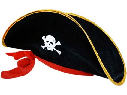 KARNEVAL Klobouk kapitán pirát dospělý KARNEVALOVÝ DOPLNĚK