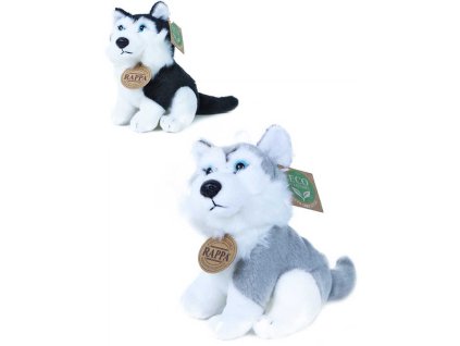 PLYŠ Pes husky 16cm Eco-Friendly 2 barvy *PLYŠOVÉ HRAČKY*