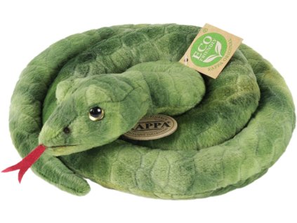 PLYŠ Had zelený 90cm Eco-Friendly *PLYŠOVÉ HRAČKY*