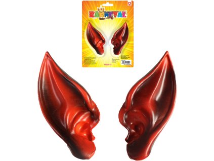 KARNEVAL Uši čerta/ďábla set 1 pár *KARNEVALOVÝ DOPLNĚK*