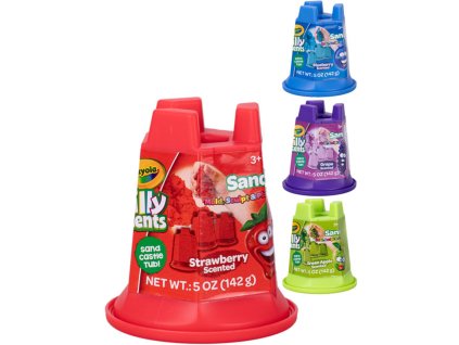 CRAYOLA Kinetický písek vonící ovoce 142g v kelímku 4 druhy