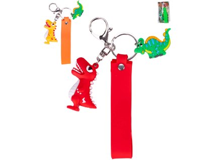 Klíčenka dinoworld přívěsek na klíče s dinosaurem 3 barvy