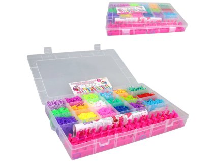 UDĚLEJ SI NÁRAMEK Gumičky barevné LOOM BANDS velká sada v boxu