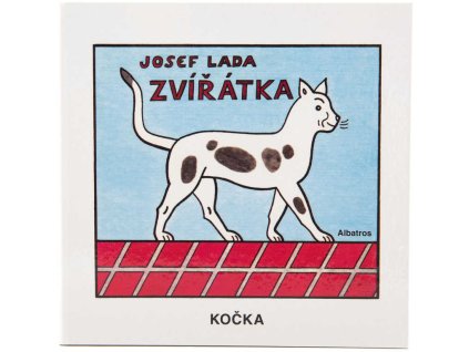 Knížka Josef Lada Zvířátka dětské obrázkové leporelo 16x15cm