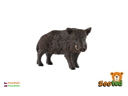 Prase divoké kanec zooted plast 7cm