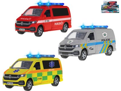 Auto Volkswagen záchranné složky zpětný chod na baterie Světlo Zvuk 3 druhy kov