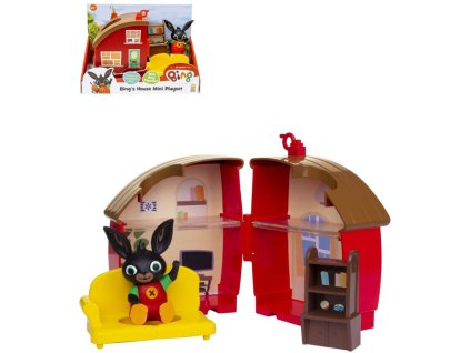 ORBICO Králíček Bing Mini domeček rozkládací herní set s doplňky plast