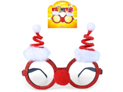 KARNEVAL Brýle vánoční Santa Claus *KARNEVALOVÝ DOPLNĚK*
