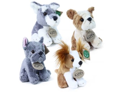 PLYŠ Pes sedící 14cm Eco-Friendly 4 druhy *PLYŠOVÉ HRAČKY*