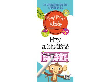 JIRI MODELS Moje první úkoly Hry a bludiště set 40 kartiček s fixem