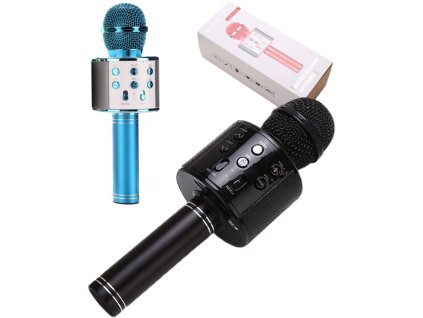 Mikrofon bezdrátový dětský Selfie / FM Radio / USB / REC na baterie 5 barev