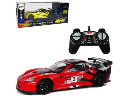 RC Auto Corvette C6.R na vysílačku 2,4GHz 1:18 na baterie Světlo 2 barvy