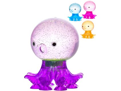 Chobotnice strečová zvířátko antistresové s přísavkami 4 barvy