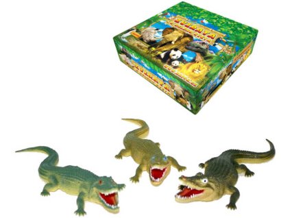 Krokodýl 38 cm 3 druhy Aligátor GUMA