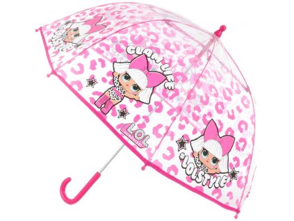 Deštník dětský L.O.L. Surprise! transparentní manuální 64x70cm