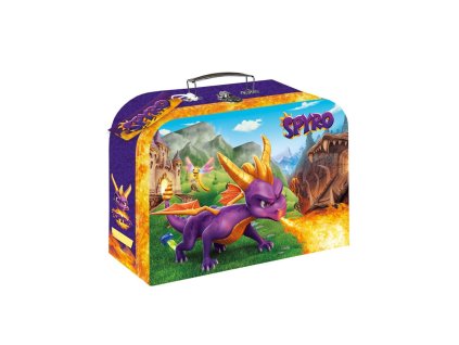 Kufřík/Kufr školní papírový Spyro 25x18x9cm