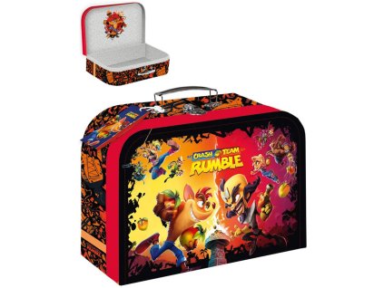 Kufřík dětský školní Crash Team Rumble klučičí 35x25cm karton