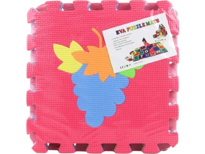 Měkké bloky Ovoce 9ks pěnový koberec vkládací puzzle podložka na zem