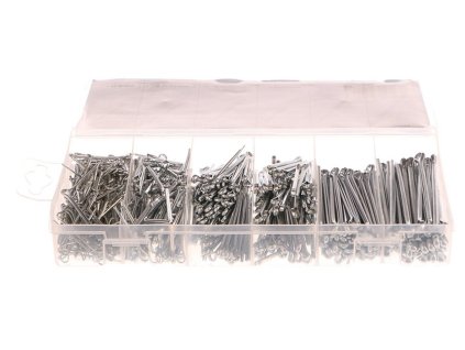 Závlačky sada 1000ks, 6 velikostí GEKO