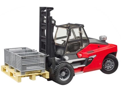 BRUDER 02513 Vysokozdvižný vozík Linde HT 160 set s doplňky