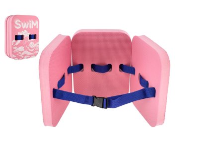 Plovací deska/pásek pěnová 18,5x24cm růžová ve fólii