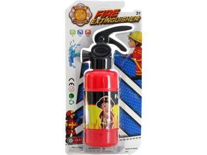 Hasicí přístroj dětský plastový funkční hasičák stříká vodu