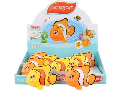 Rybka baby zvířátko natahovací pohybuje ploutví do vany do vody 2 barvy