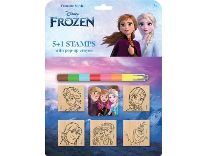 JIRI MODELS Razítka 5+1 s pop-up voskovou Frozen (Ledové Království)