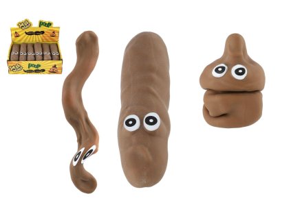 Hovínko antistresové 14cm elastické tvarovatelné v sáčku 12ks v boxu