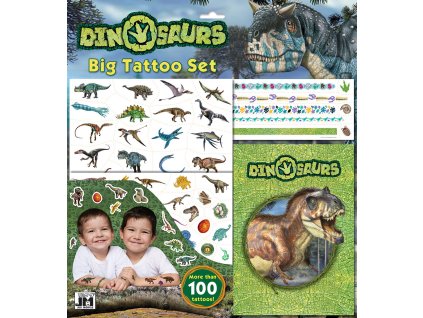 JIRI MODELS Velký set sešit s tetováním Dinosauři