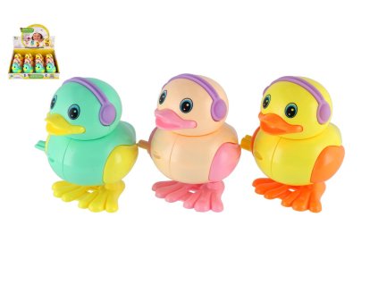 Kačenka na natažení na klíček plast 9cm 3 barvy 12ks v boxu