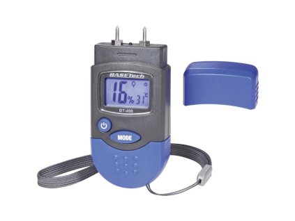 Měřič vlhkosti dřeva a stavebních materiálů Basetech BT-400