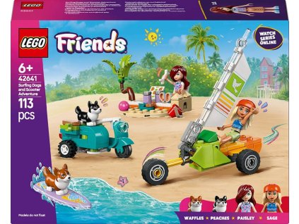 LEGO FRIENDS Dobrodružství se surfujícími psy a skútrem 42641 STAVEBNICE