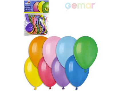 GEMAR Balónky nafukovací 19cm Pastelové barevné set 10ks v sáčku
