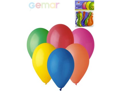 GEMAR Balónky nafukovací 26cm Pastelové barevné set 10ks v sáčku