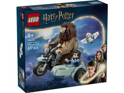 LEGO HARRY POTTER Hagrid a Harry na motorce 76443 STAVEBNICE