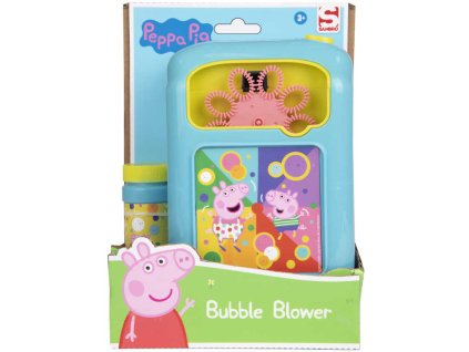 Bublinovač prasátko Peppa Pig elektronický bublifuk set s náplní plast