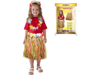 KARNEVAL Sukně Hawaii dětská 45cm (104-150cm) 3-10 let *KOSTÝM*