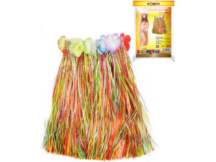 KARNEVAL Sukně Hawaii 72cm barevná dospělá KOSTÝM
