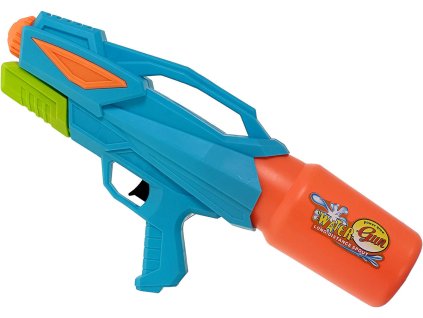 Pistole vodní stříkací 38cm se zásobníkem na vodu plastová 3 barvy