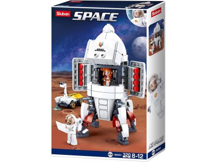 SLUBAN Space Přistávací modul expedice Saturn 320 dílků + 2 figurky STAVEBNICE