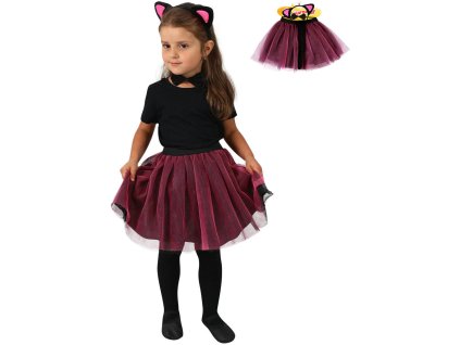 KARNEVAL Šaty tutu kočka 3-7 let (104-146cm) *KOSTÝM*