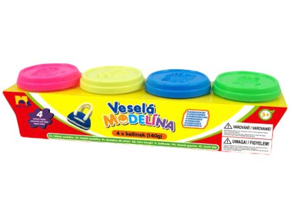 Modelína 4x140g NEON modelovací hmota set 4 barvy