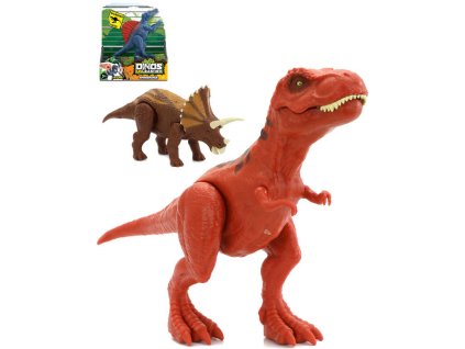 Dinosaurus interaktivní pravěký ještěr na baterie plast Zvuk 4 druhy