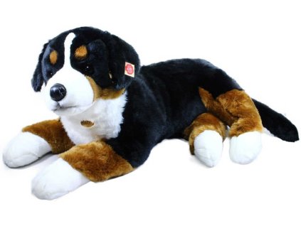 PLYŠ Pes velký salašnický 89cm ležící bernský salašník PLYŠOVÉ HRAČKY
