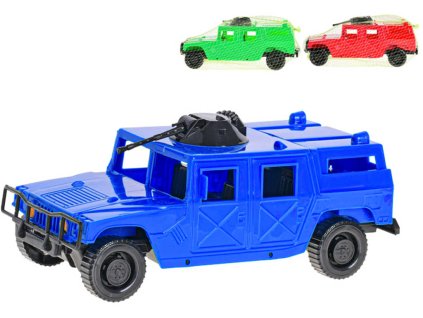 Auto terénní vojenské SUV 23cm 3 barvy plast v síťce