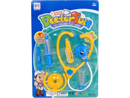 Doktorská souprava pro kluky dětské lékařské potřeby set 6ks na kartě plast