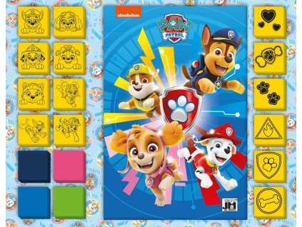 JIRI MODELS Razítkování set 14 soft razítek s aktivitami Tlapková Patrola