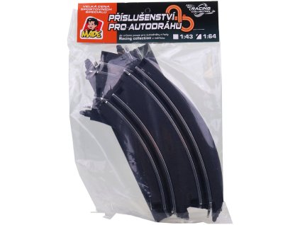 Autodráha Racing Collection 1:64 náhradní díly dráha set 4ks
